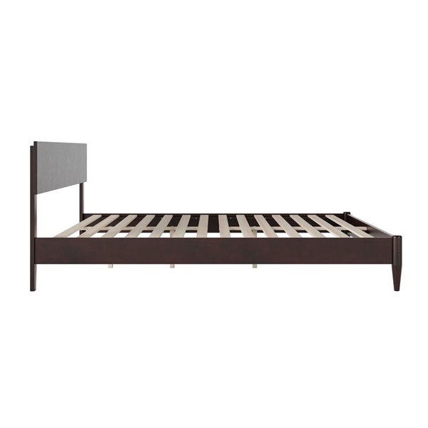 AFI Aria King Solid Wood Modern Low Profile Platform Bed in Espresso