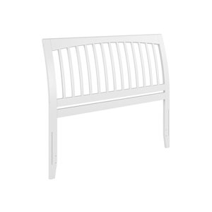 AFI Orleans Queen Size Sleigh Solid Wood Slat Headboard in White