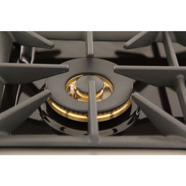 Cuisinière autoportante biénergie propane et convection KUCHT à 6 brûleurs, 36 po, 5,2 pi³ , vert