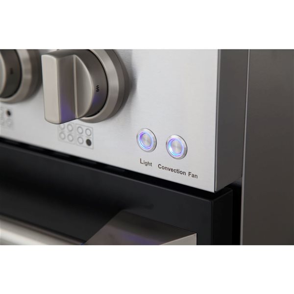 KUCHT 48-in 8 Burners 6.7-ft³ Dual Fuel Freestanding Range for Propane Gas w/ Black Oven Doors