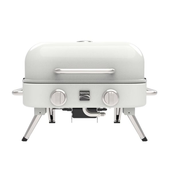 Kenmore Pearl 14,000 BTUs 2-Burner Retro Tabletop Propane Gas Grill - 262-Ft² Cooking Area