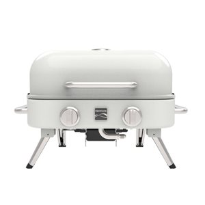 Barbecue de table rétro perle au gaz propane de Kenmore à 2 brûleurs 14 000 BTU, surface de cuisson de 262 pi²