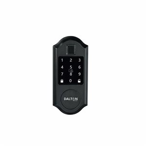 Dalton Black Touchscreen Smart Wi-Fi Bluetooth Electronic Lock