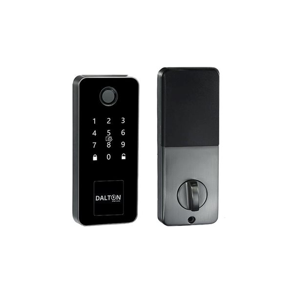 Serrure de porte à empreinte digitale Wi-Fi Smart Lock de Dalton, noir