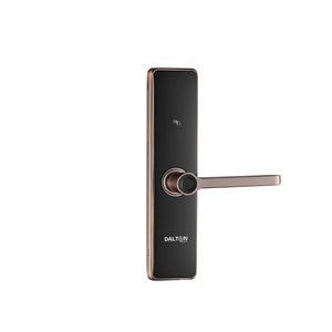 Smart Lock par Dalton avec clavier Bluetooth pêne dormant Google Home Alexa, finition cuivre