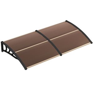 Costway 80-in x 40-in Coffee Window and Door Awning Canopy