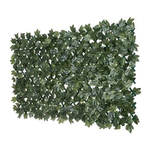 naturae decor 36 H x 72-in W Green PVC Ivy Leaves Expandable Trellis