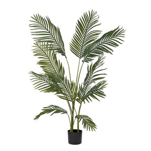 Palmier artificiel areca 49 po h. int./ext. par naturae decor, pot noir