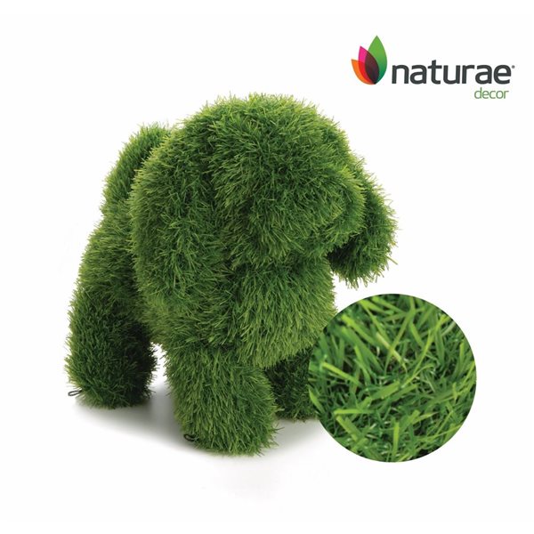 naturae decor 13-in Green Artificial Turf Topiary Dog