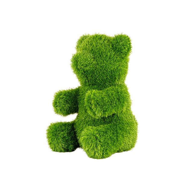 naturae decor 19-in Green Artificial Turf Topiary Bear