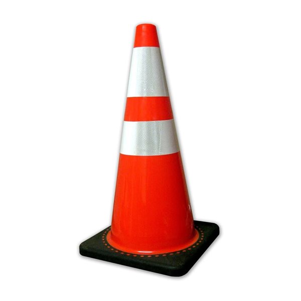 Workhorse 28-in Heavy-Duty Traffic Cone with 3-lb Base