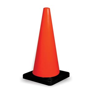 Workhorse 18-in Heavy-Duty Traffic Cone with 3-lb Base