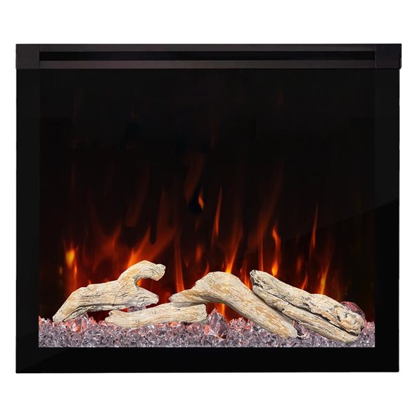 ActiveFlame 5-Piece Decorative Fireplace Resin Log Set - Natural Colour