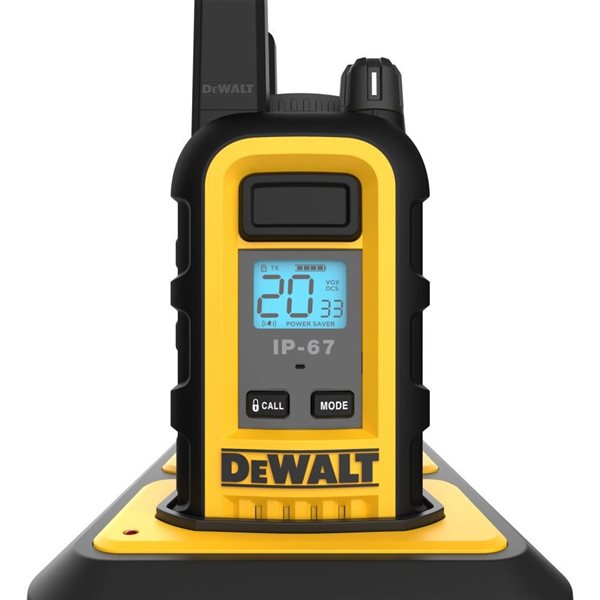 DEWALT DXFRS800 Heavy Duty Radios with 6-Port Walkie Talkie Charger