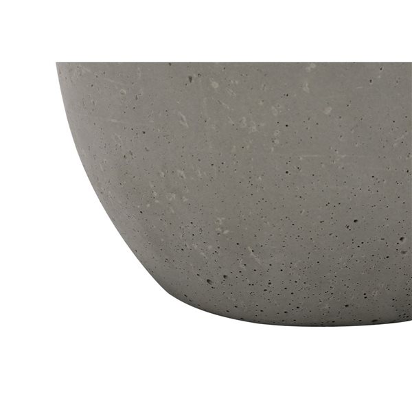 Lampe de table contemporaine 20 po Monarch Specialties béton gris avec abat-jour en tissu ivoire