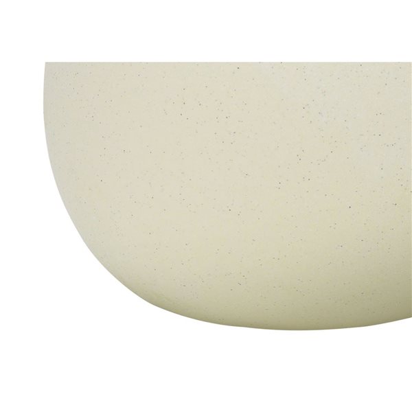 Monarch Specialties 18-in Cream Ceramic and Ivory Fabric Shade Contemporary Table Lamp