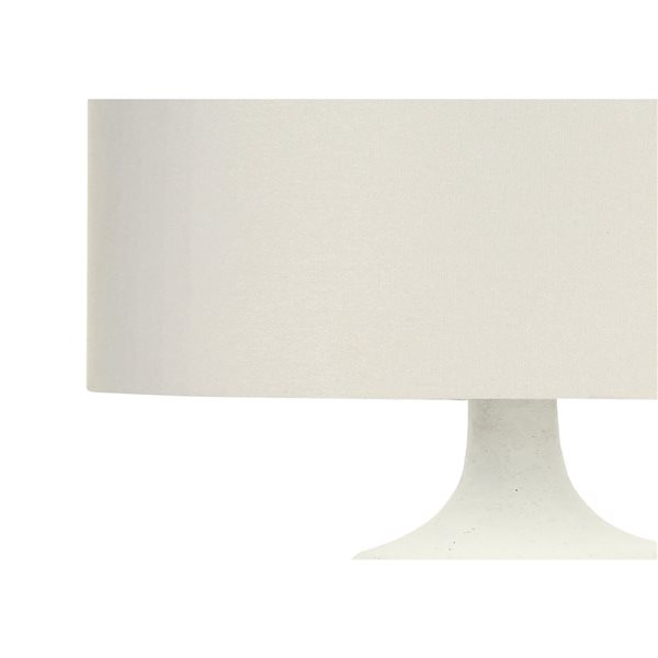 Monarch Specialties 26-in Cream Fabric Shade and Resin Contemporary Table Lamp