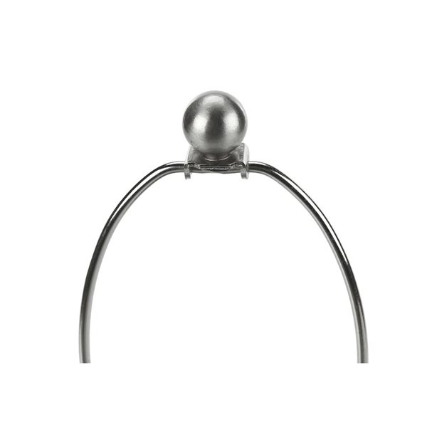 Monarch Specialties 24-in Beige Fabric Shade and Black Ceramic Contemporary Table Lamp