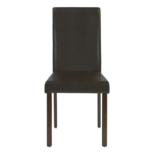 Monarch Specialties, ensemble de 2, 37 po de hauteur, chaise de salle à manger transitionnelle rembourrée d'apparence cuir …