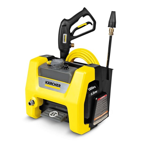 Laveuse à pression électrique à eau froide Série K1800PS par Karcher 1,2 gpm 1800 lb/po²