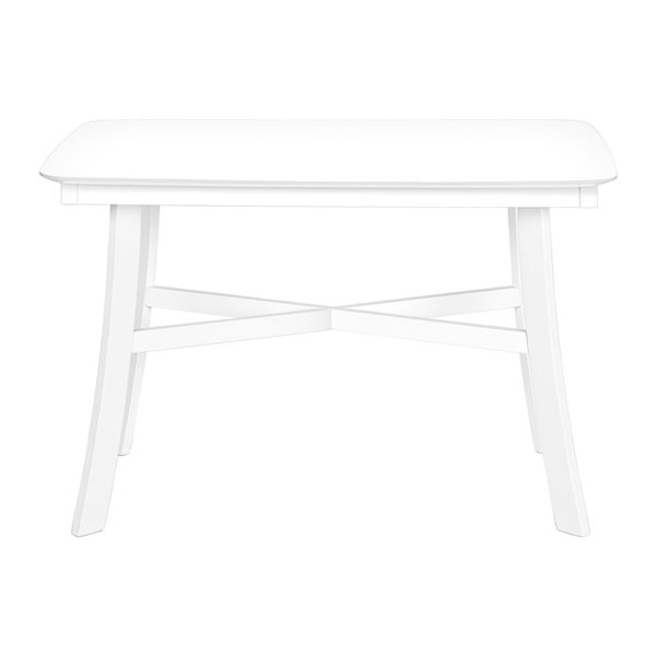 Table de salle à manger rectangulaire 47 L x 36 po l. par Monarch Specialties en placage blanc