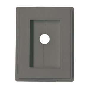 Novik 5.25 po x 7 po. Bloc encastré en gris anthracite (Dimensions hors tout 5,94 po x 7,56 po x 1,38 po)