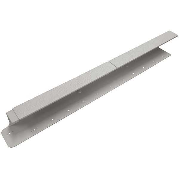 NovikTrim mortier gris 1.6 po x 24.25 po 1 pièce 2" moulure en polymère