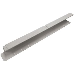 NovikTrim mortier gris 1.6 po x 24.25 po 1 pièce 2" moulure en polymère