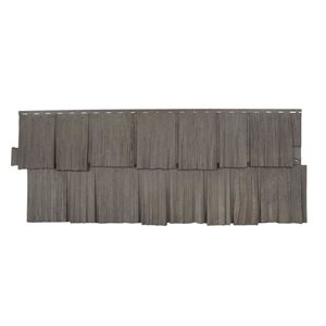 Novik NovikShake 18.8-in x 48.4-in Cedar Blend HS Hand Split Shake Polymer Siding -  Box of 9 panels (49.4 sq.ft.)