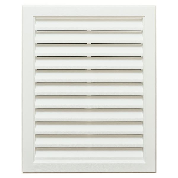 Novik 18-in x 24-inWhite Rectangular Gable Vent