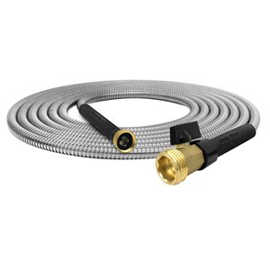 Tuyau d'arrosage robuste en acier inoxydable Bionic Steel PRO, 5/8 po de x 75 pi