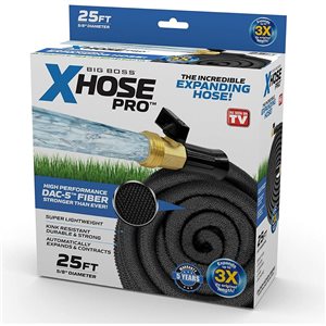 Xhose PRO 5/8-in DIA x 25-ft Lightweight Kink-Free Expandable Garden Hose