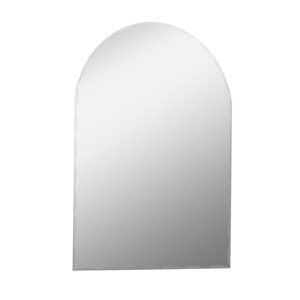 Miroir de salle de bains sans cadre Angel de Decor Wonderland 39,5 l. x 31,5 po h. rectangulaire, argent