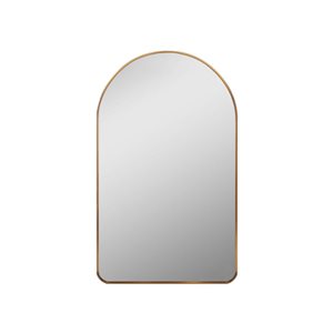 Miroir de salle de bains Rita de Decor Wonderland 19 l. x 31 po h. arqué à cadre doré