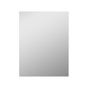 Miroir de salle de bains sans cadre Barnard de Decor Wonderland 27 l. x 19 po h. rectangulaire, argent