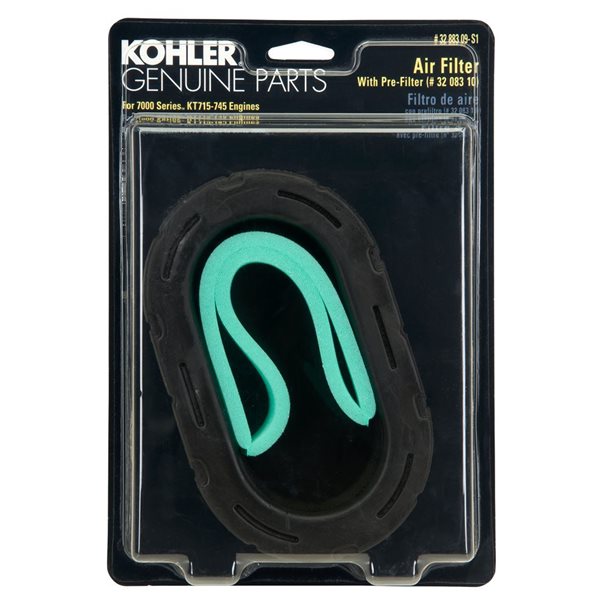 KOHLER Filtre à air pour moteurs série 7000 (OE # 32 883 09-S1)