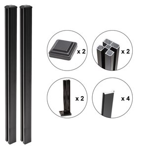 Everhome 6-ft Surface Mount Post Kit for Composite Fence - 2/Pack