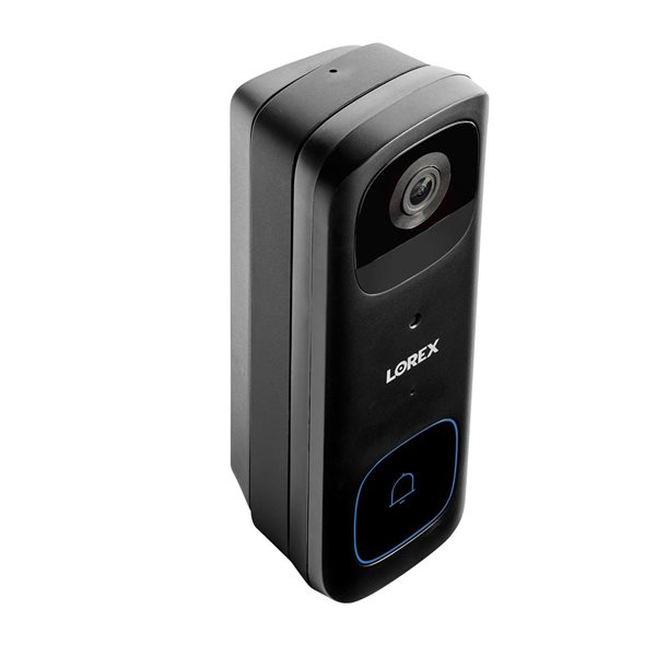 Lorex 2K Wi-Fi Battery Operated Video Doorbell in Black ( 32GB)