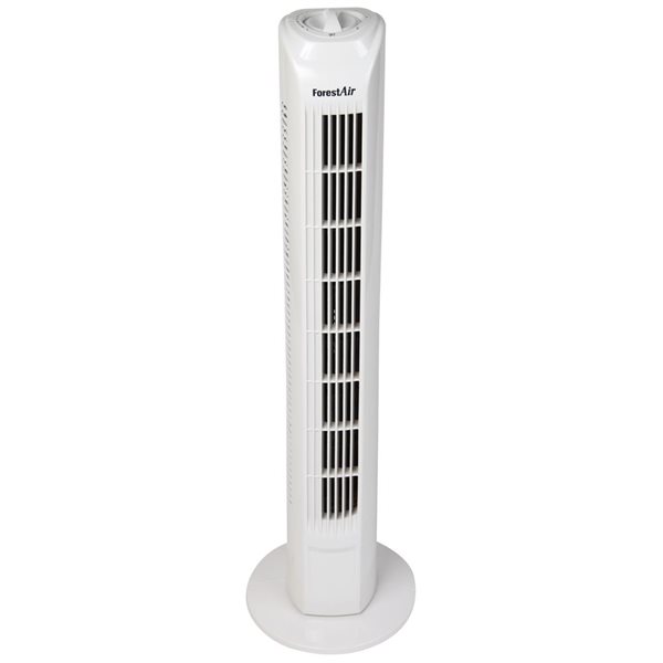 Ventilateur vertical blanc Forest Air 30 po à 3 vitesses