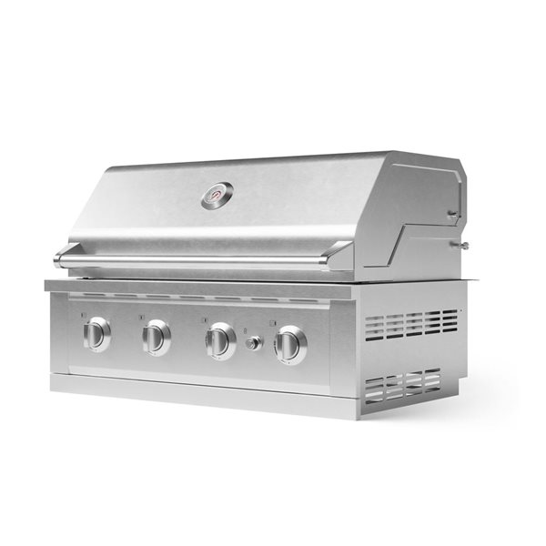 NewAge Products Performance Series Stainless Steel 4-Burner Liquid Propane Infrared Gas Grill w/ Integrated Smoker Box