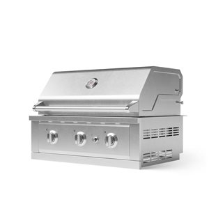 NewAge Products Performance Series Stainless Steel 3-Burner Natural Gas Infrared Gas Grill w/ Integrated Smoker Box