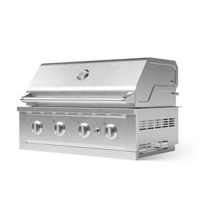 NewAge Products Performance Series Stainless Steel 4-Burner Liquid Propane Infrared Gas Grill w/ Integrated Smoker Box