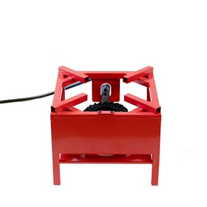 Deko Living Outdoor Red Propane Burner Cooker Stand with Hose and Regulator