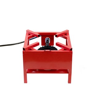 Support de cuisson pour brûleur propane rouge Deko Living pour extérieur avec flexible et régulateur