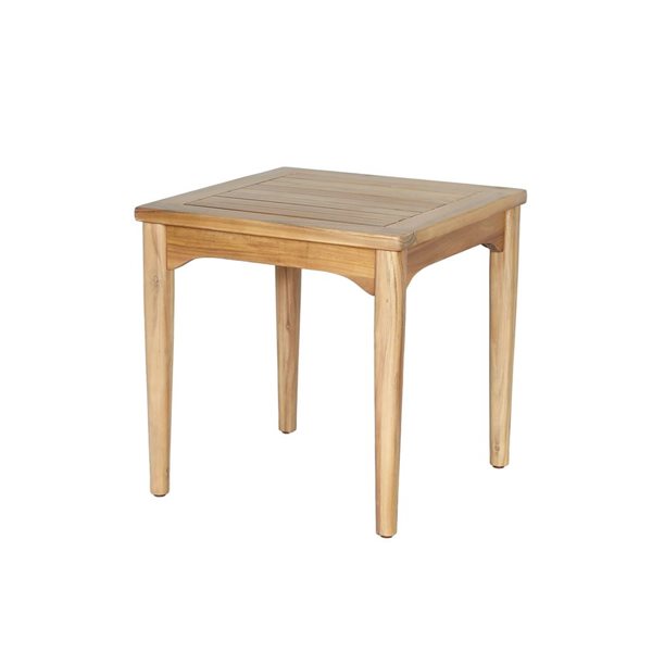 LH Home Sonoma 20-in x 20-in Acacia Outdoor Square Side Table