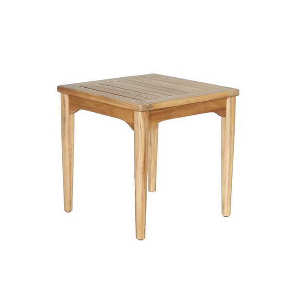 LH Home Sonoma 20-in x 20-in Acacia Outdoor Square Side Table