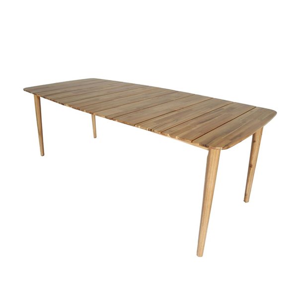 LH Home Sonoma 39-in x 85-in Acacia Outdoor Dining Table