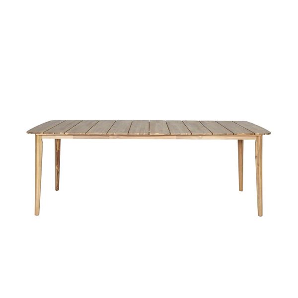 LH Home Sonoma 39-in x 85-in Acacia Outdoor Dining Table