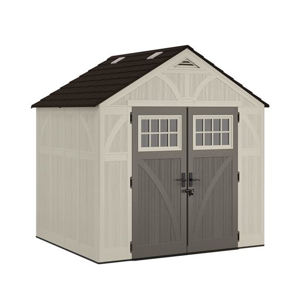 Suncast Tremont 8-ft x 7-ft Vanilla Resin Storage Shed