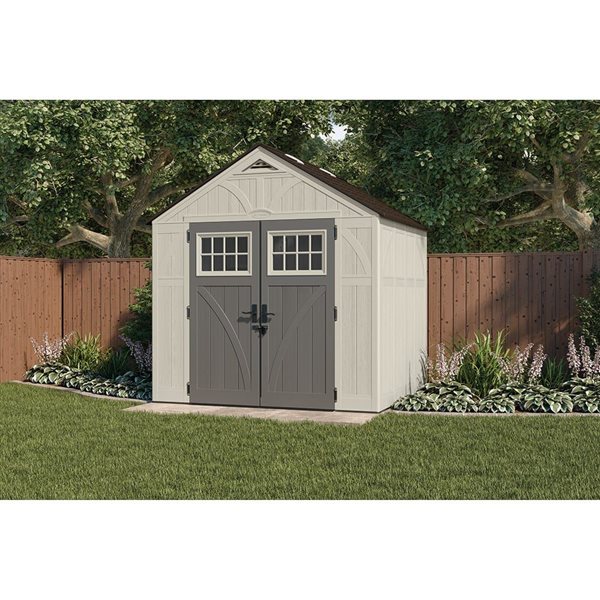 Suncast Tremont 8-ft x 7-ft Vanilla Resin Storage Shed